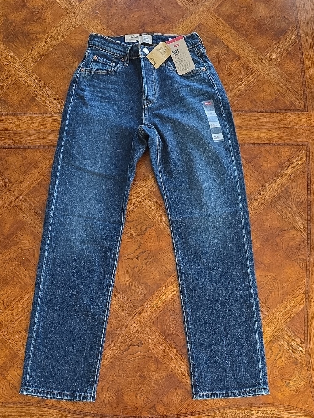 Levi's Women's 501 Curve Straight Leg Stretch Jeans - Mild Salsa - 26 X 30 - NEW